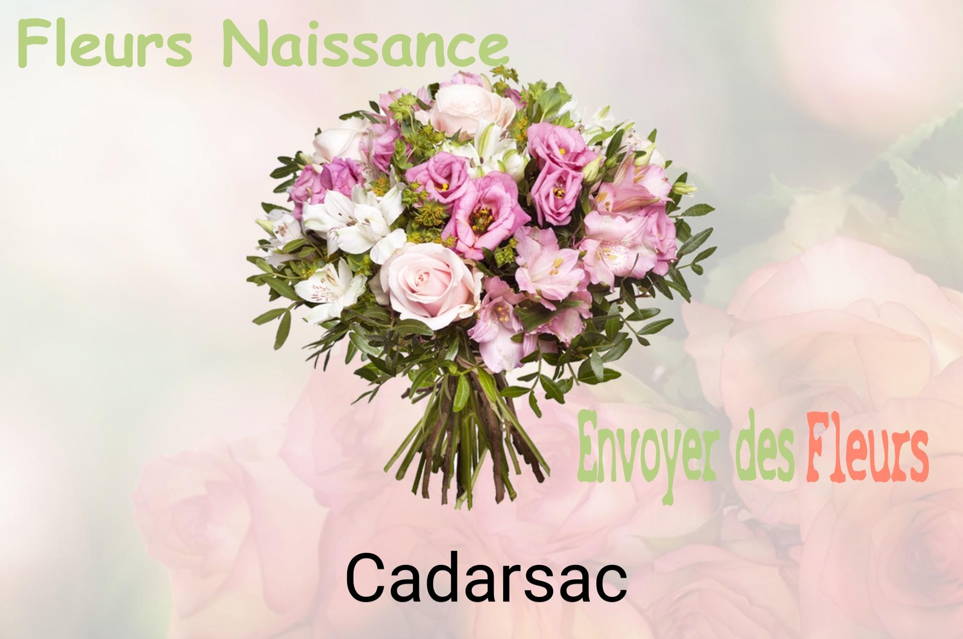 Bouquet de fleurs de naissance livré à Cadarsac